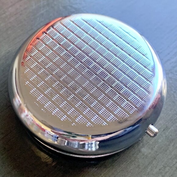 Black Gold Boho Night Botanical Floral Bee Daisies Purse Decorative Pill Box New - Picture 3 of 3